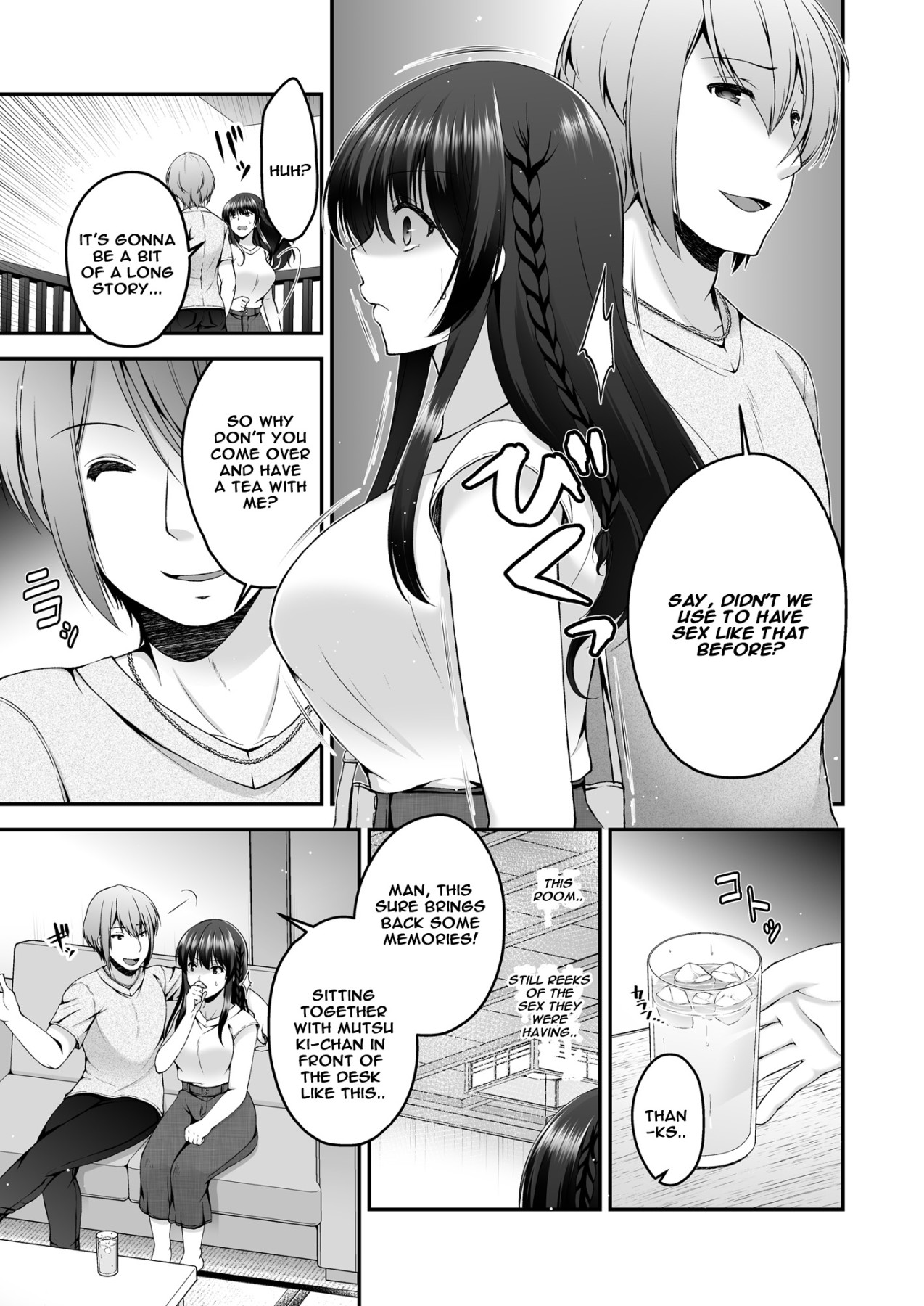 Hentai Manga Comic-I Can Hear My Girlfriend's Voice In The Other Room As She Cries Out From Doing NTR With Her Old Boyfriend-Read-6